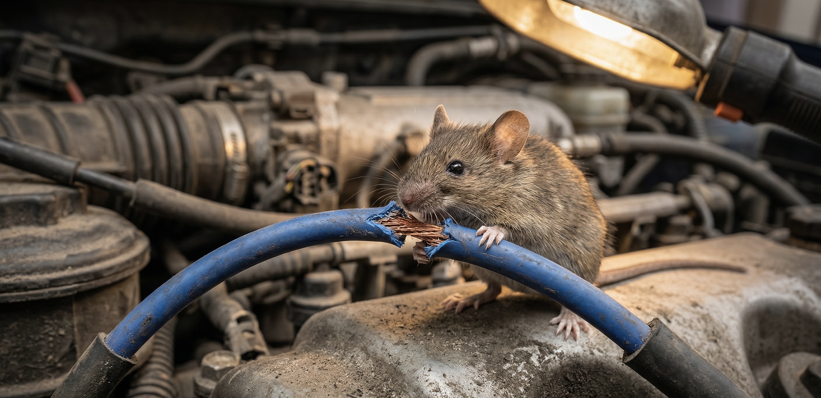 Roedores dañaron el cableado de tu auto: costos de reparación en 2026 y qué cobertura del seguro te respalda